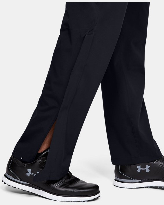 Men's UA Golf Rain Pants, Black, pdpMainDesktop image number 3